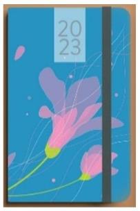Okładka książki Kalendarz 2023 Kwiat B6 niebieski DNS