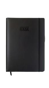 Opakowanie Kalendarz 2023 lux elegance z gumką A4 dzienny czarny V3