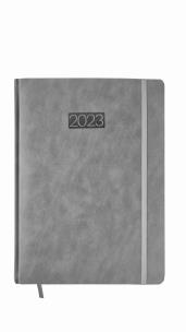 Opakowanie Kalendarz 2023 lux elegance z gumką A4 dzienny szary V4