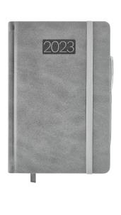 Opakowanie Kalendarz 2023 lux z gumką B5 dzienny V4 szary