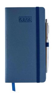 Opakowanie Kalendarz 2023 lux z gumką DL tygodniowy blue V5