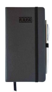 Opakowanie Kalendarz 2023 lux z gumką DL tygodniowy czarny V7