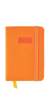 Opakowanie Kalendarz 2023 lux z gumką kieszonkowy pomarańczowy V4