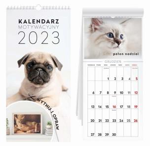 Kalendarz 2023 motywacyjny Zwierzaki. Wydawca: INTERDRUK. Multiszop.pl Opakowanie Kalendarz 2023 motywacyjny Zwierzaki