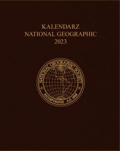 Kalendarz 2023 National Geographic tygodniowy brązowy. Autor: Sikora Jacek. Multiszop.pl Okładka książki Kalendarz 2023 National Geographic tygodniowy brązowy