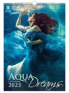 Kalendarz 2023 ścienny Aqua Dreams. Wydawca: Helma kalendarze. Multiszop.pl Opakowanie Kalendarz 2023 ścienny Aqua Dreams