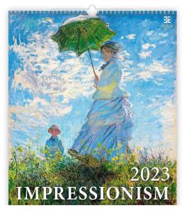 Kalendarz 2023 ścienny Impressionism. Wydawca: Helma kalendarze. Multiszop.pl Opakowanie Kalendarz 2023 ścienny Impressionism