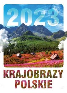 Okładka książki Kalendarz 2023 ścienny Krajobrazy polskie