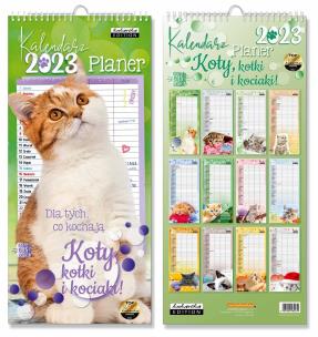 Opakowanie Kalendarz 2023 ścienny planer Koty