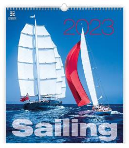 Kalendarz 2023 ścienny Sailing. Wydawca: Helma kalendarze. Multiszop.pl Opakowanie Kalendarz 2023 ścienny Sailing