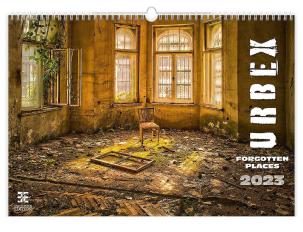 Kalendarz 2023 ścienny Urbex. Wydawca: Helma kalendarze. Multiszop.pl Opakowanie Kalendarz 2023 ścienny Urbex