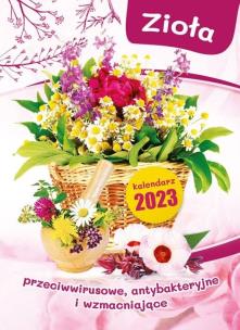 Kalendarz 2023 ścienny Zioła. Autor:   Praca zbiorowa. Multiszop.pl Okładka książki Kalendarz 2023 ścienny Zioła