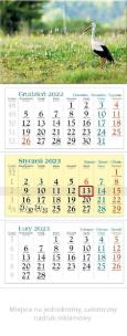 Opakowanie Kalendarz 2023 Trójdzielny Bocian