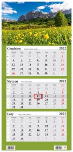 Opakowanie Kalendarz 2023 Trójdzielny Góry Dolomity