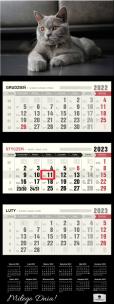 Opakowanie Kalendarz 2023 trójdzielny kot KT-2 V21