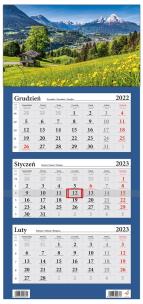 Opakowanie Kalendarz 2023 Trójdzielny LUX Góry Alpy