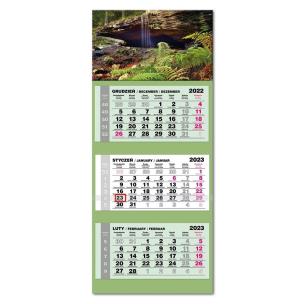 Opakowanie Kalendarz 2023 trojdzielny lux Las