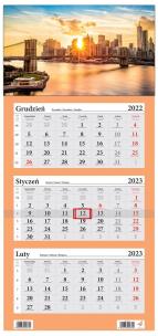 Opakowanie Kalendarz 2023 Trójdzielny LUX Nowy Jork
