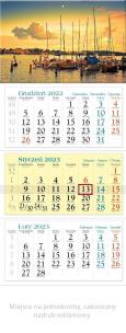 Opakowanie Kalendarz 2023 Trójdzielny Mazury