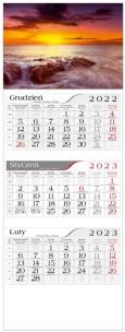 Opakowanie Kalendarz 2023 Trójdzielny Morze