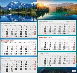 Opakowanie Kalendarz 2023 Trójdzielny płaski MIX AVANTI