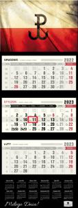 Opakowanie Kalendarz 2023 trójdzielny Polska KT-2 V24