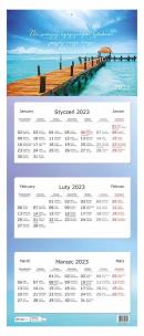 Opakowanie Kalendarz 2023 trójdzielny Widok