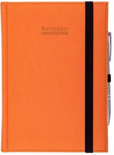 Okładka książki Kalendarz 2024/2025 nauczyciela A5 Nebraska z gumką pomarańcz