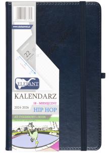 Opakowanie Kalendarz 2024/2026 A5 18M + notes Hip Hop granat