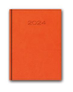 Opakowanie Kalendarz 2024 21D A5 POMARAŃCZOWY KSIĄŻK