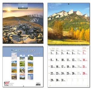 Opakowanie Kalendarz 2024 30x60 13 plansz Polskie Góry