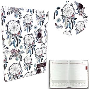 Opakowanie Kalendarz 2024 A4 dzienny soft touch Łapacze snów