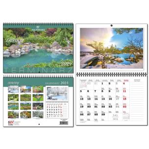 Opakowanie Kalendarz 2024 A4 terminarz 13 plansz Ogrody