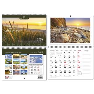 Opakowanie Kalendarz 2024 A4 terminarz 13 plansz PL Zakątki