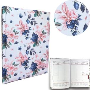 Opakowanie Kalendarz 2024 A4 tygodniowy Niebieskie Róże