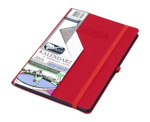 Opakowanie Kalendarz 2024 A5 12M + notes Hip hop czerwony