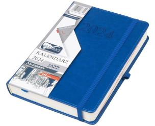 Opakowanie Kalendarz 2024 A5 dzienny Jazz niebieski