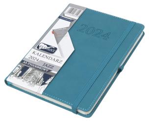 Opakowanie Kalendarz 2024 A5 tygodniowy Jazz turkusowy