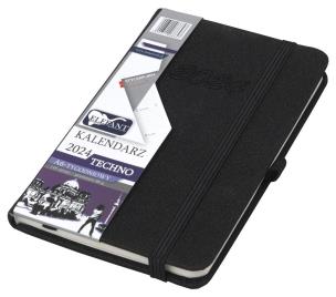 Opakowanie Kalendarz 2024 A6 tygodniowy Techno czarny