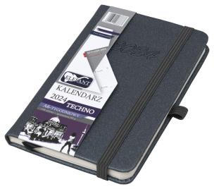 Opakowanie Kalendarz 2024 A6 tygodniowy Techno grafitowy