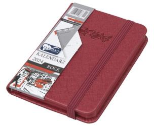 Opakowanie Kalendarz 2024 A7 tygodniowy Rock czerwony