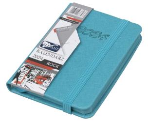 Opakowanie Kalendarz 2024 A7 tygodniowy Rock turkusowy