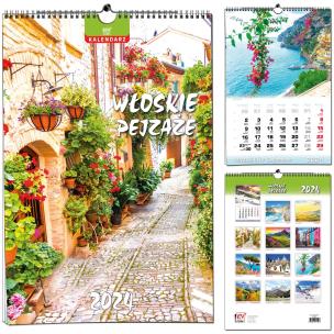 Opakowanie Kalendarz 2024 B3 13 plansz Włoskie Pejzaże