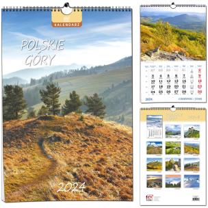 Opakowanie Kalendarz 2024 B3 7 plansz Polskie Góry