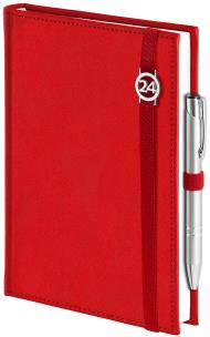 Opakowanie Kalendarz 2024 B5 Dzienny Cross czerwony