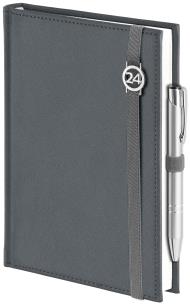 Opakowanie Kalendarz 2024 B5 tygodniowy cross z gumką srebrny
