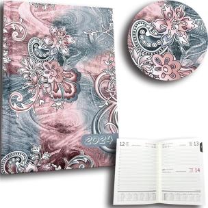 Opakowanie Kalendarz 2024 B6 dzienny sb/nd razem paisley grey