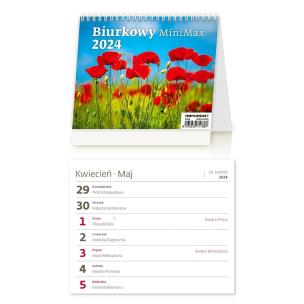 Opakowanie Kalendarz 2024 biurkowy MiniMax tygodniowy HELMA