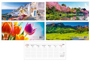 Opakowanie Kalendarz 2024 Biurkowy Poziomy MIX