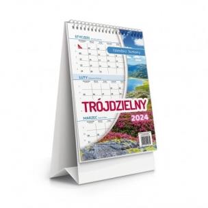 Opakowanie Kalendarz 2024 biurkowy trójdzielny
